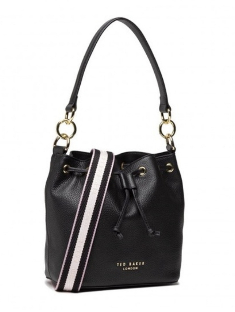 Ted Baker Aminah Bucket Bag, Black Leather, Excellent Condition!!